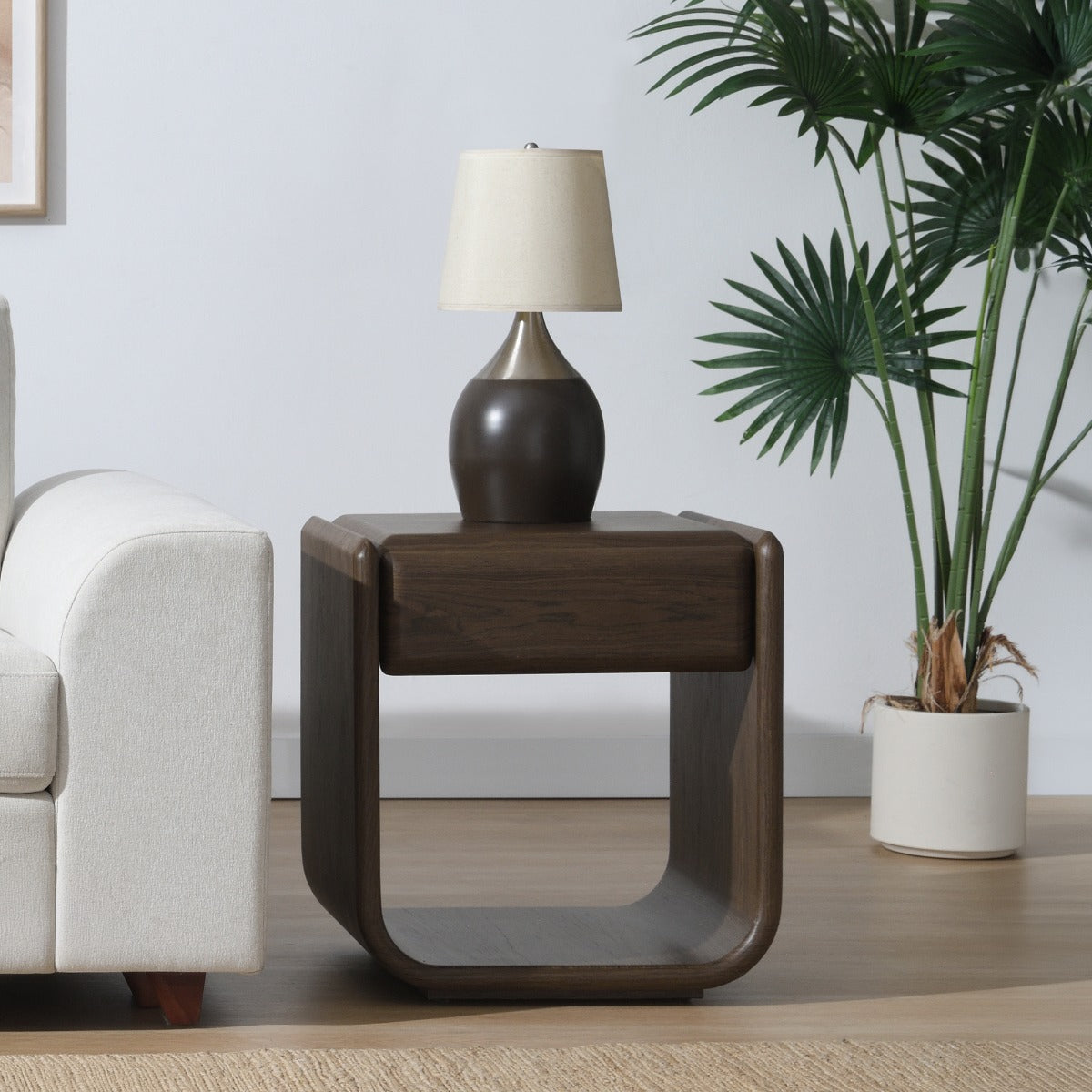 ACME Lanza End Table – front view – Lusso Furniture Miami