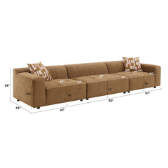 ACME Zoey Modular Armless Chair – view 13 – Lusso Furniture Miami