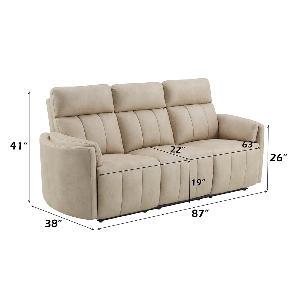 ACME Elison Motion Sofa – alternate view – Lusso Furniture Miami