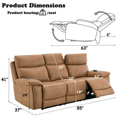 ACME Chavis Power Motion Sofa – alternate view – Lusso Furniture Miami