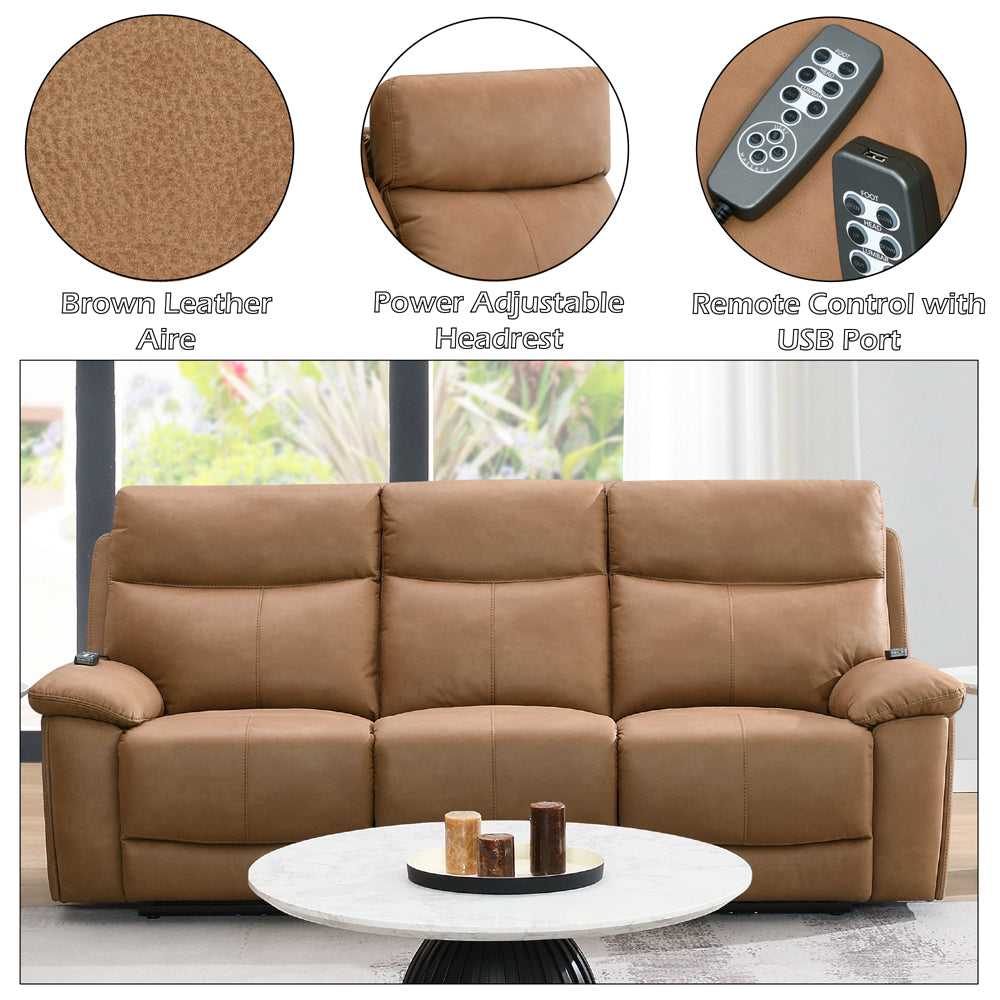ACME Chavis Power Motion Sofa – finish detail – Lusso Furniture Miami