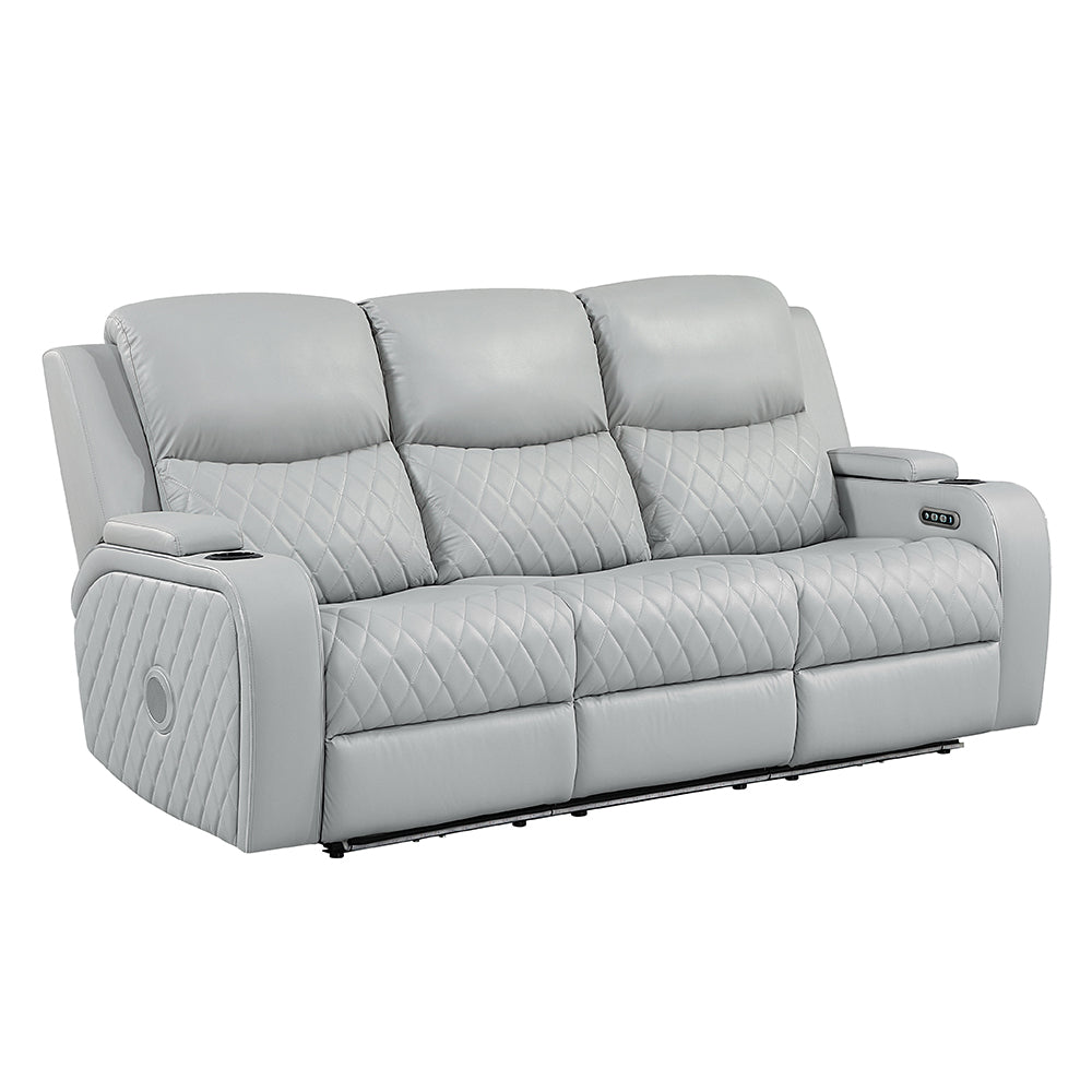 ACME Elonzo Power Motion Sofa – angle view – Lusso Furniture Miami