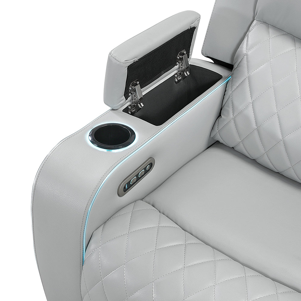 ACME Elonzo Power Motion Sofa – close-up – Lusso Furniture Miami