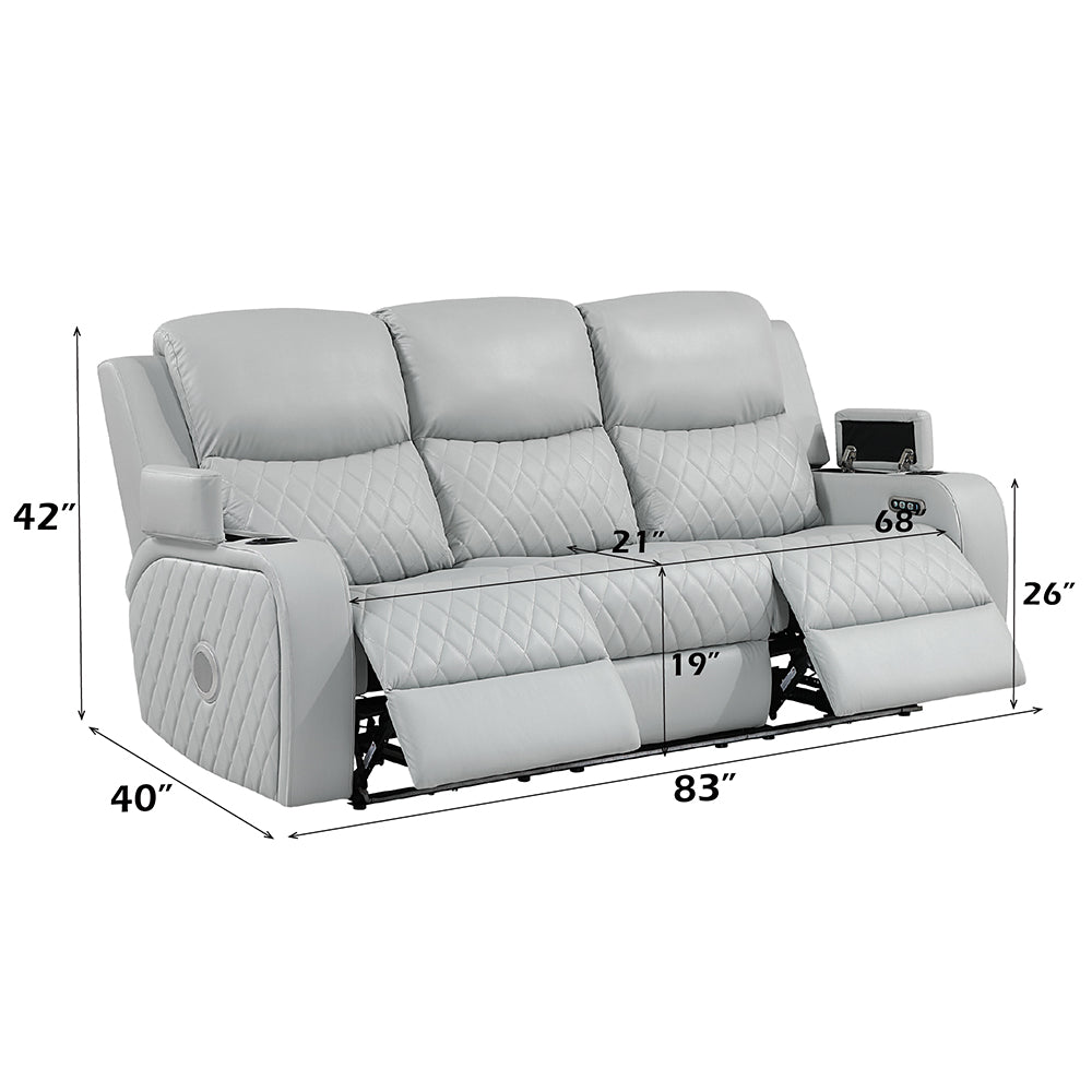 ACME Elonzo Power Motion Sofa – view 11 – Lusso Furniture Miami