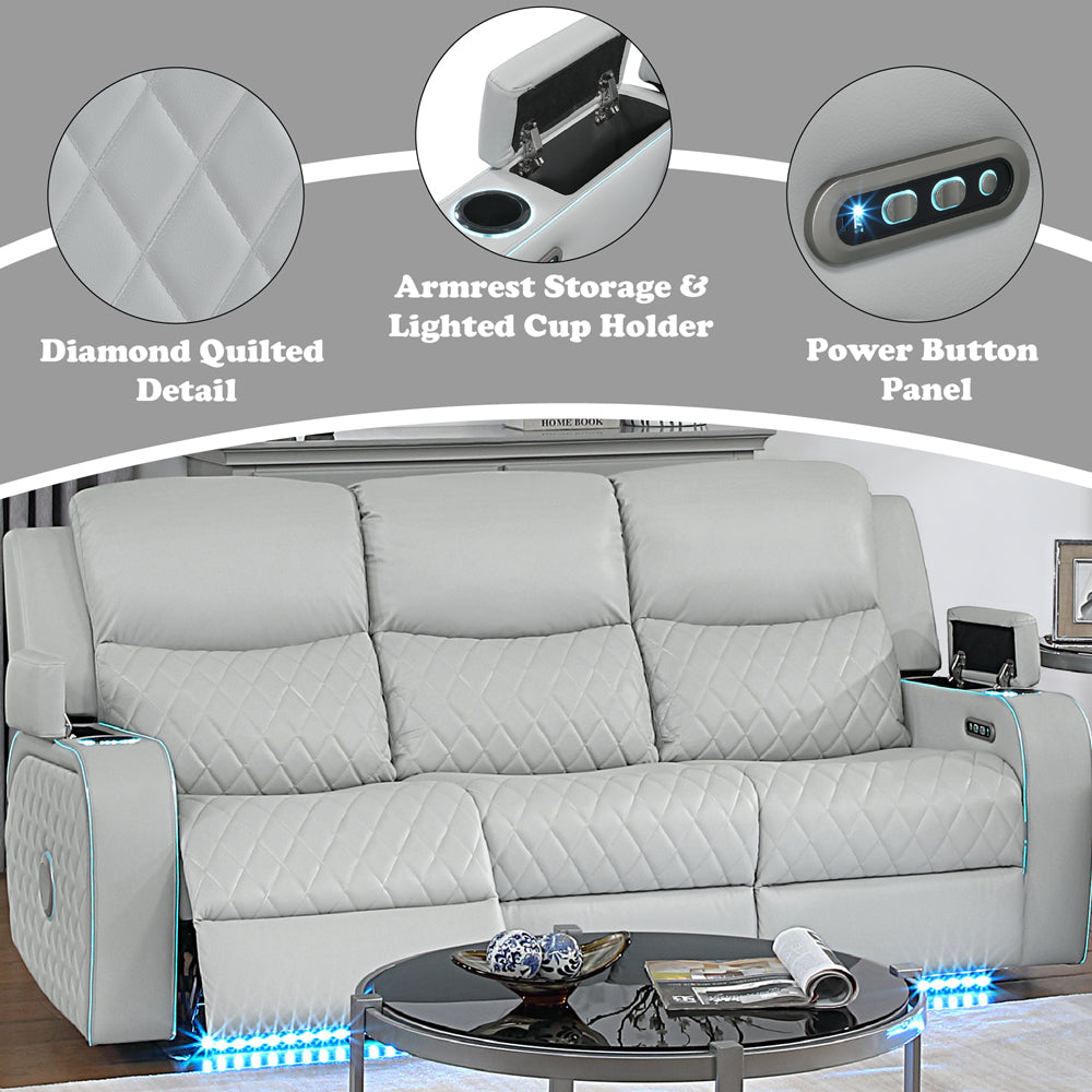 ACME Elonzo Power Motion Sofa – view 13 – Lusso Furniture Miami