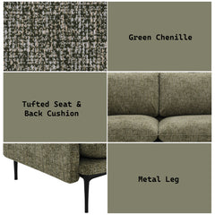 ACME Dalton Sofa – close-up – Lusso Furniture Miami
