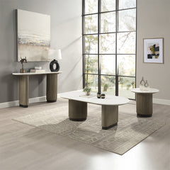 ACME Clayten Engineered Top End Table – angle view – Lusso Furniture Miami