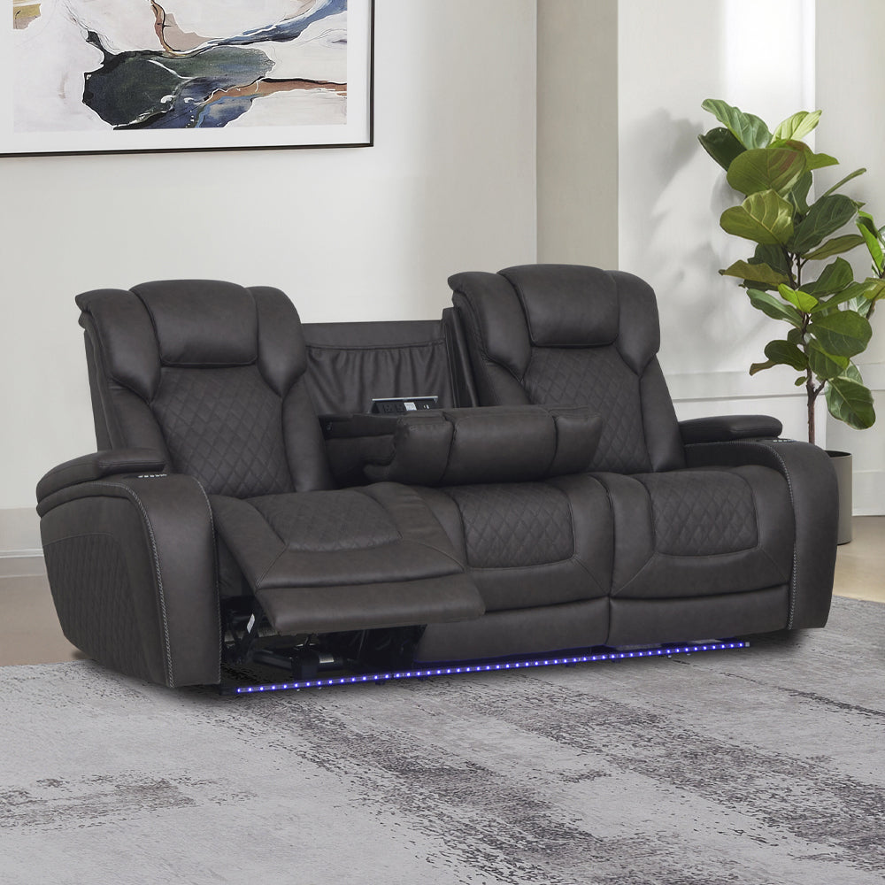 ACME Wendell Power Motion Sofa – front view – Lusso Furniture Miami