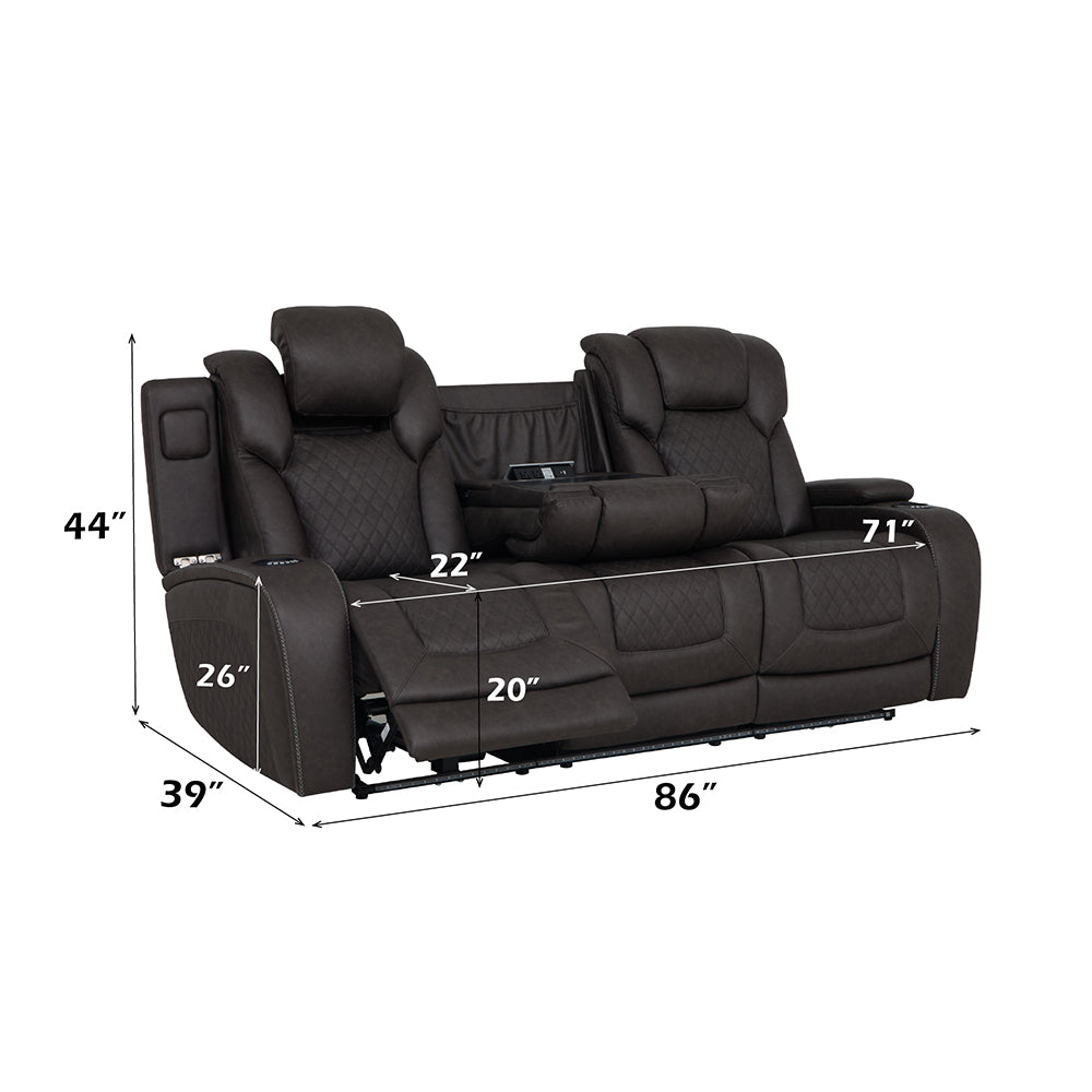ACME Wendell Power Motion Sofa – finish detail – Lusso Furniture Miami
