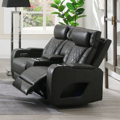 ACME Taddeo Power Motion Loveseat – front view – Lusso Furniture Miami