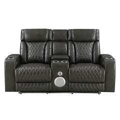 ACME Taddeo Power Motion Loveseat – side view – Lusso Furniture Miami