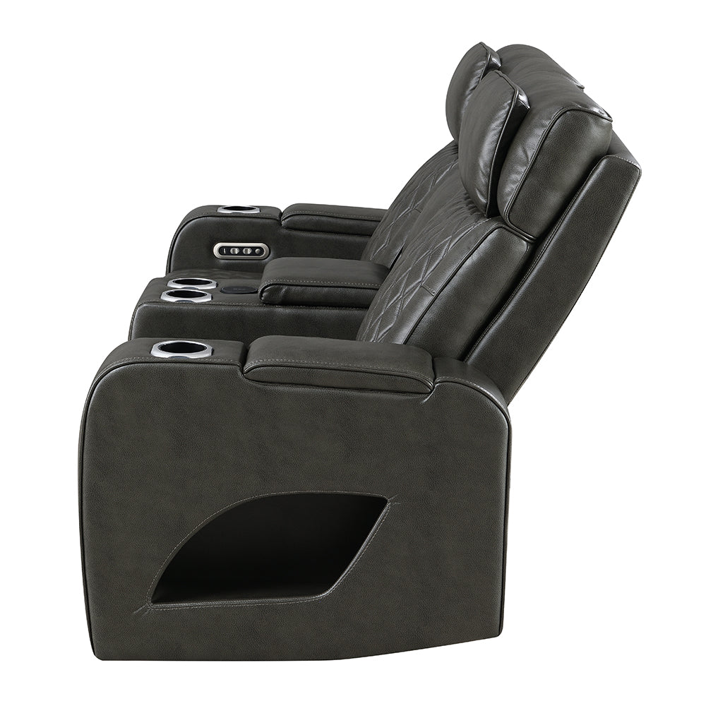 ACME Taddeo Power Motion Loveseat – room setting – Lusso Furniture Miami