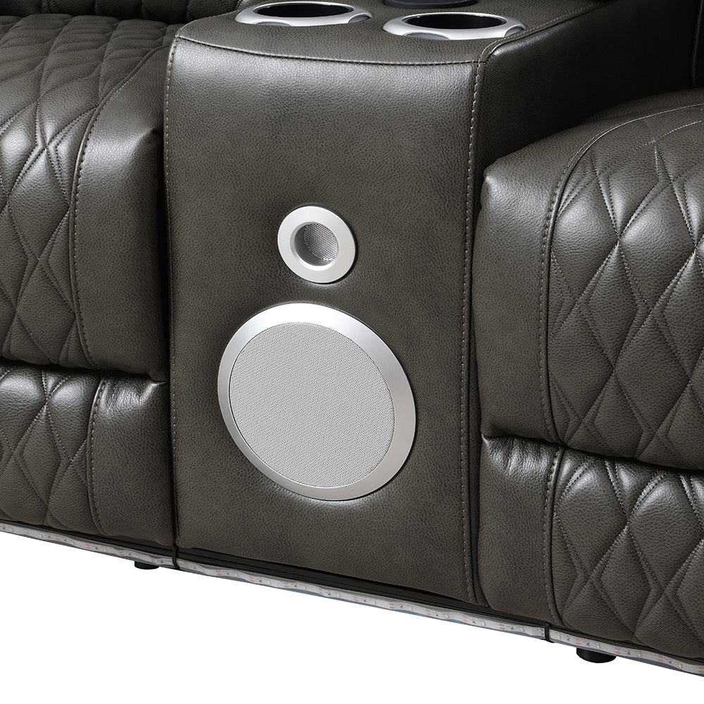 ACME Taddeo Power Motion Loveseat – close-up – Lusso Furniture Miami