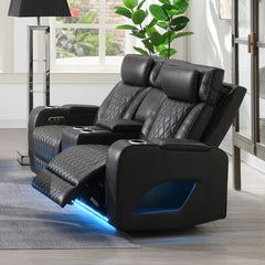 ACME Taddeo Power Motion Loveseat – finish detail – Lusso Furniture Miami