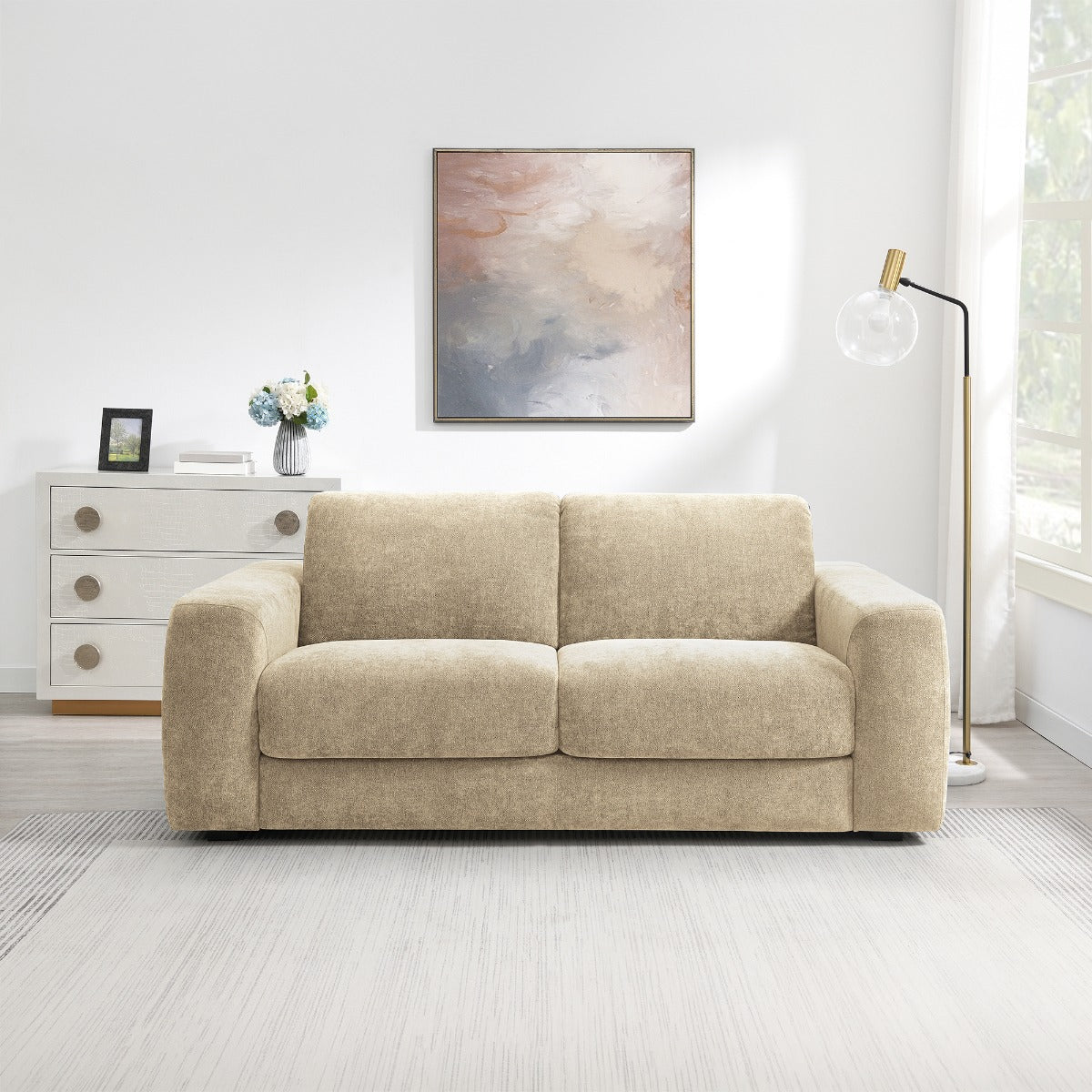 ACME Chesney Sleeper Sofa – front view – Lusso Furniture Miami