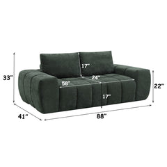 ACME Medwin Sofa – close-up – Lusso Furniture Miami