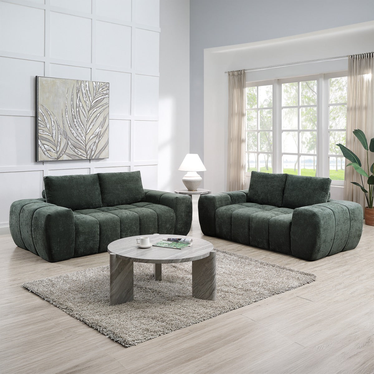 ACME Medwin Sofa – angle view – Lusso Furniture Miami