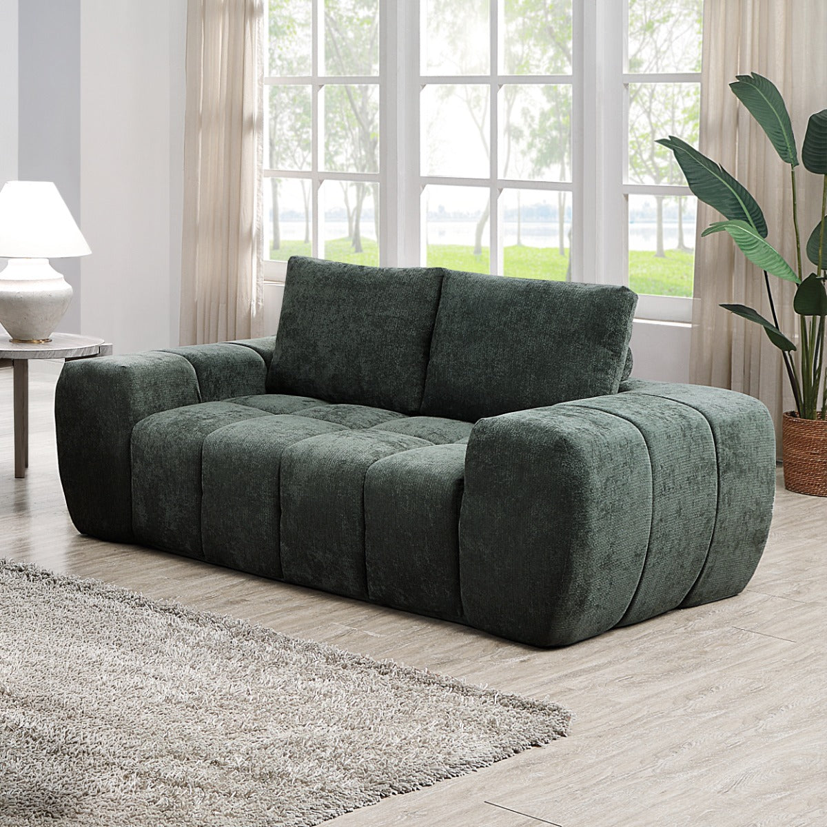 ACME Medwin Loveseat – front view – Lusso Furniture Miami