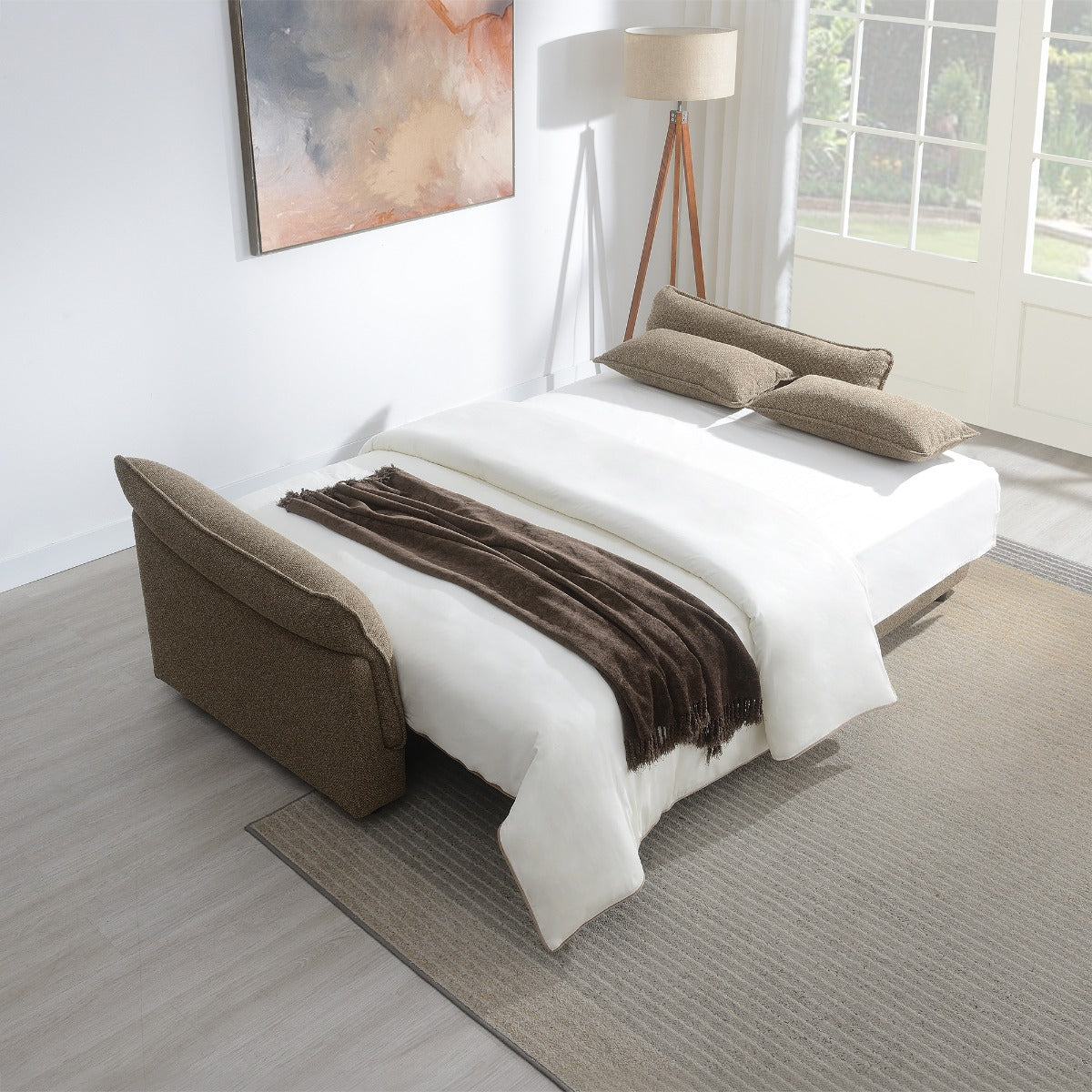 ACME Turpin Storage Sleeper Sofa – angle view – Lusso Furniture Miami