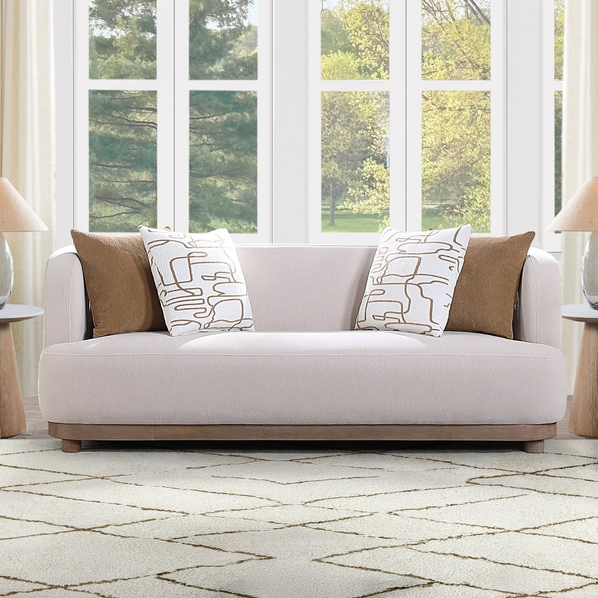ACME Duncan Sofa – front view – Lusso Furniture Miami