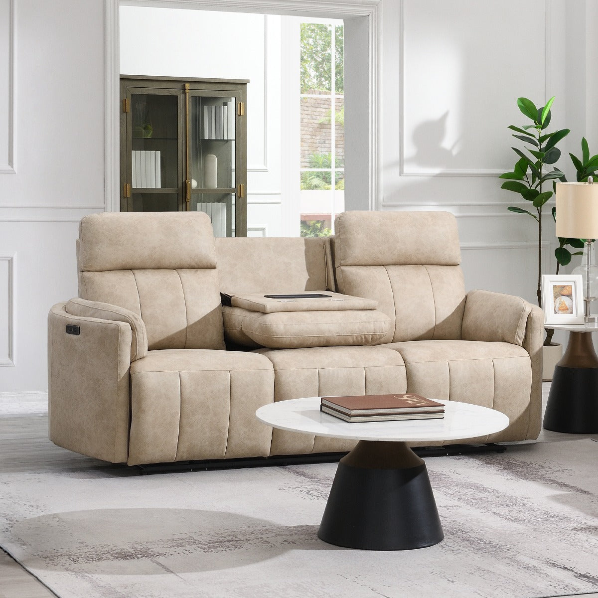 ACME Elison Power Motion Sofa – front view – Lusso Furniture Miami