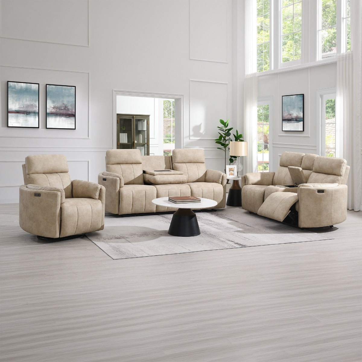 ACME Elison Power Motion Glider Recliner – angle view – Lusso Furniture Miami