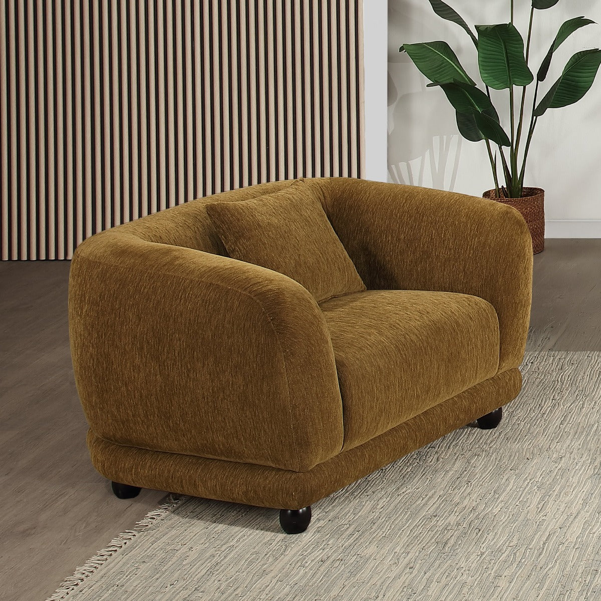 ACME Lennox Accent Chair – front view – Lusso Furniture Miami
