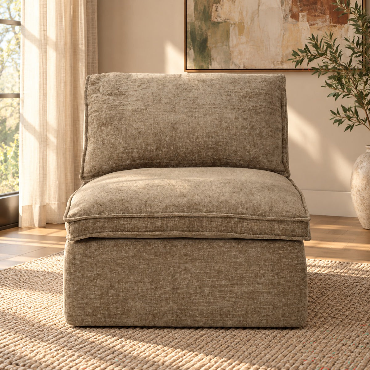 ACME Almano Modular Armless Chair – alternate view – Lusso Furniture Miami