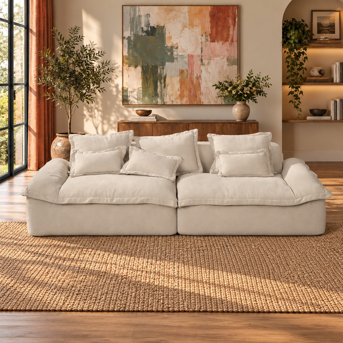 ACME Jesse Oversized Sofa – top view – Lusso Furniture Miami