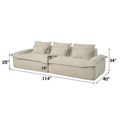 ACME Jesse Oversized Sofa – close-up – Lusso Furniture Miami