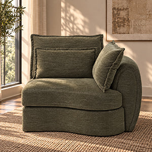 ACME Leighton Right Facing Arm Chair – front view – Lusso Furniture Miami