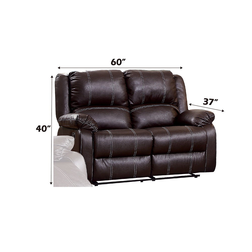 ACME Zuriel Motion Loveseat – finish detail – Lusso Furniture Miami