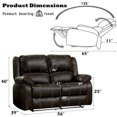 ACME Zuriel Motion Loveseat – view 11 – Lusso Furniture Miami