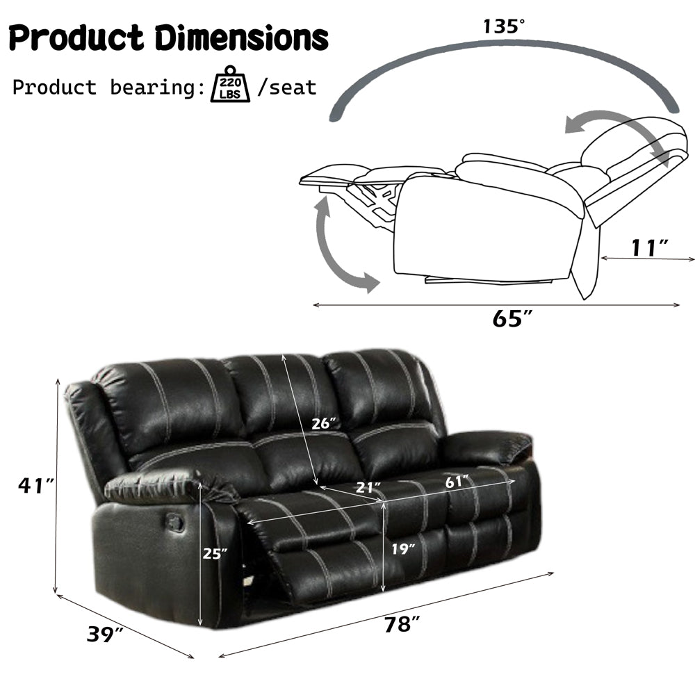 ACME Zuriel Motion Sofa – detail – Lusso Furniture Miami
