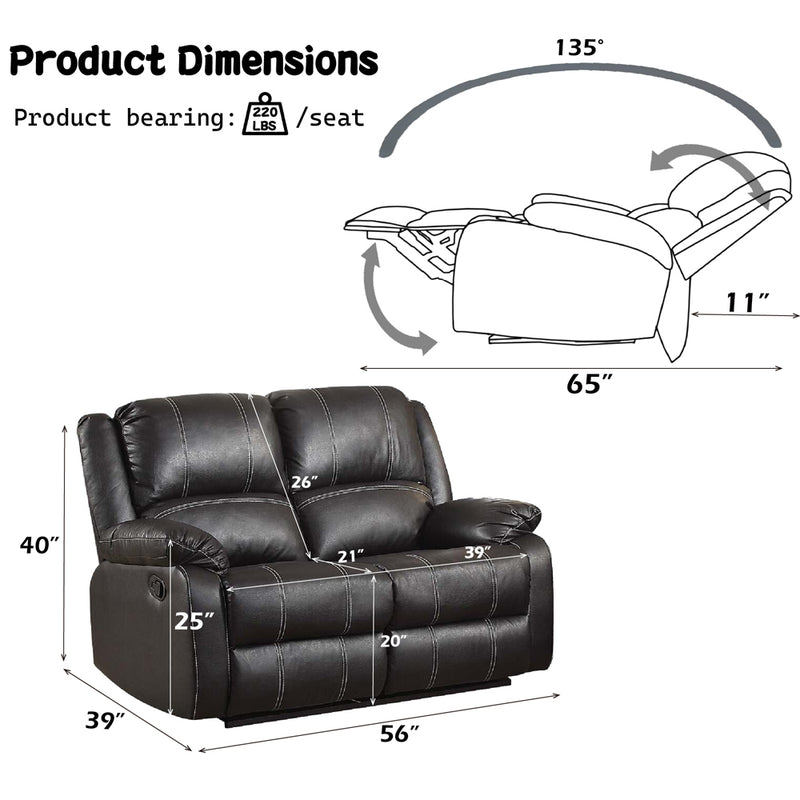 ACME Zuriel Motion Loveseat-zoom-