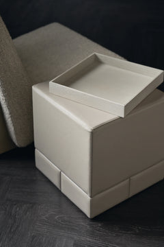 Caracole Bindi Side Table – side view – Lusso Furniture Miami