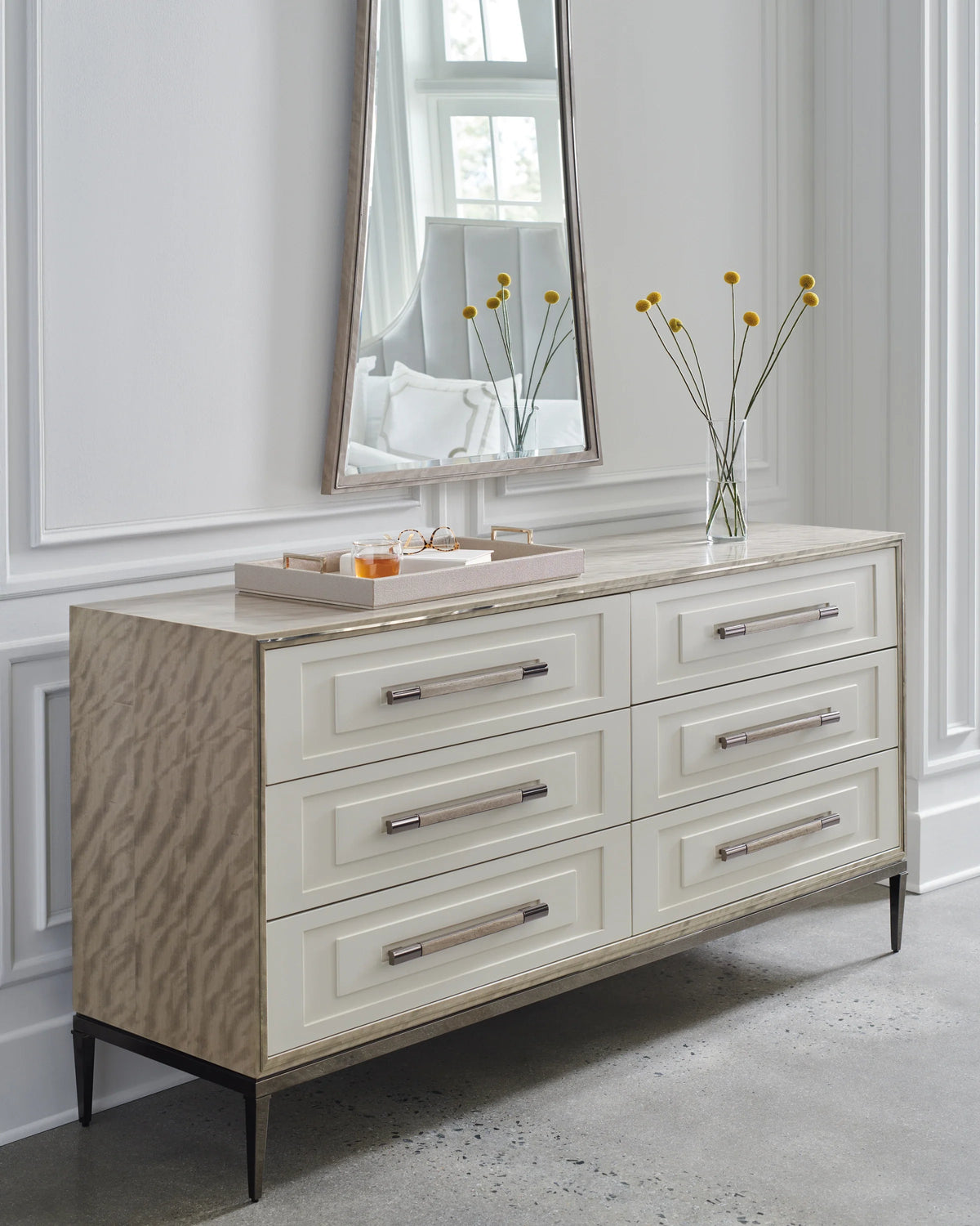Caracole Impressive Dresser – side view – Lusso Furniture Miami