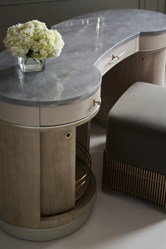 Caracole Vanity Fair Console Table – side view – Lusso Furniture Miami