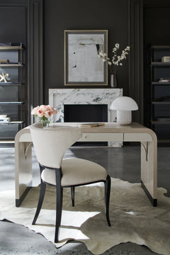 Caracole Free Fall Desk – angle view – Lusso Furniture Miami