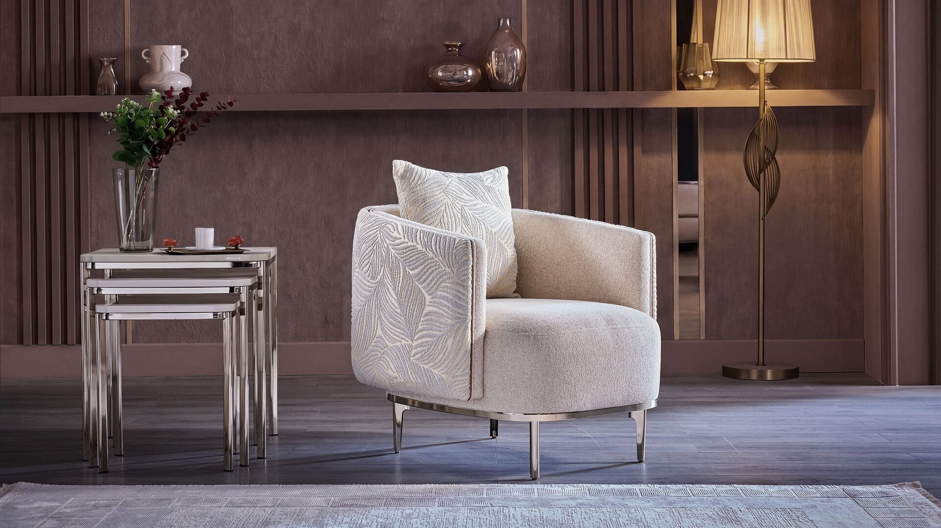 Marietta Living Room Set (Linka Beige) – Living Room Set | Lusso Furniture (view 7)