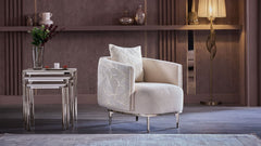 Marietta Living Room Set (Linka Beige) – Living Room Set | Lusso Furniture (view 7)