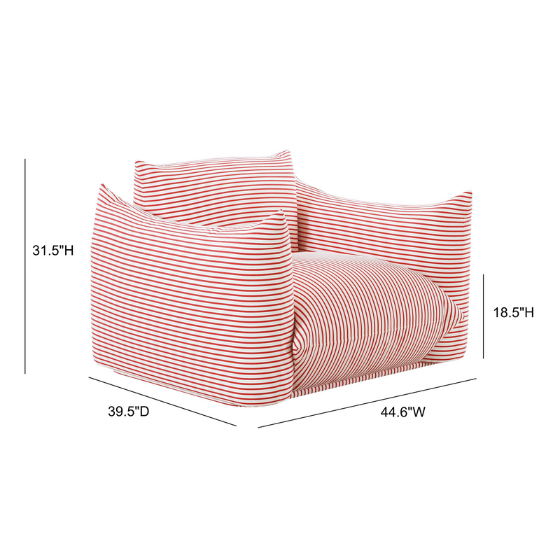 Saint Tropez Stuffed Indoor/Outdoor Armchair-zoom-