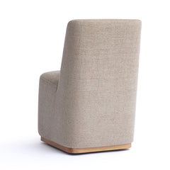 Melissa Performance Fabric Rolling Dining Chair