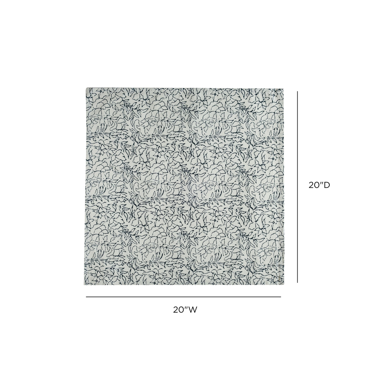 Crissy Cotton Canvas Printed Napkins - Set of 4