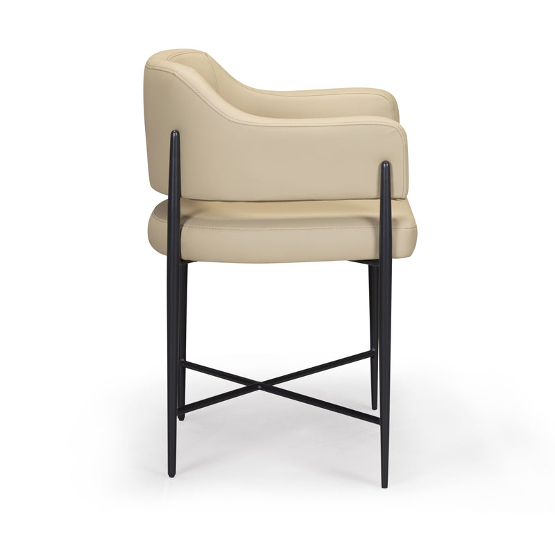 Sezanne Contract-Grade Vegan Leather Dining Chair-zoom-