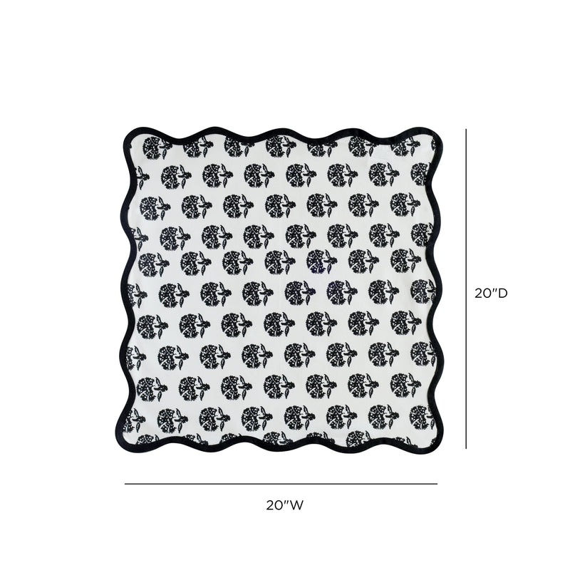 Crissy Cotton Canvas Printed Napkins - Set of 4-zoom-
