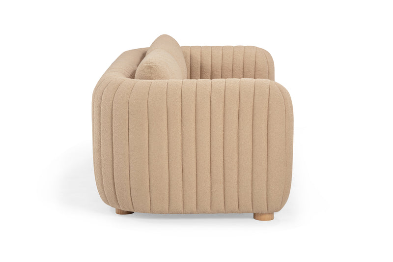 Porto 90" Honey Boucle Sofa-zoom-