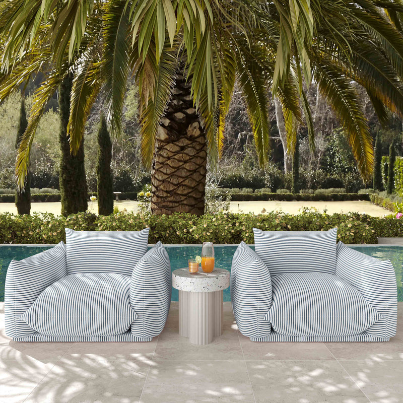 Saint Tropez Stuffed Indoor/Outdoor Armchair-zoom-