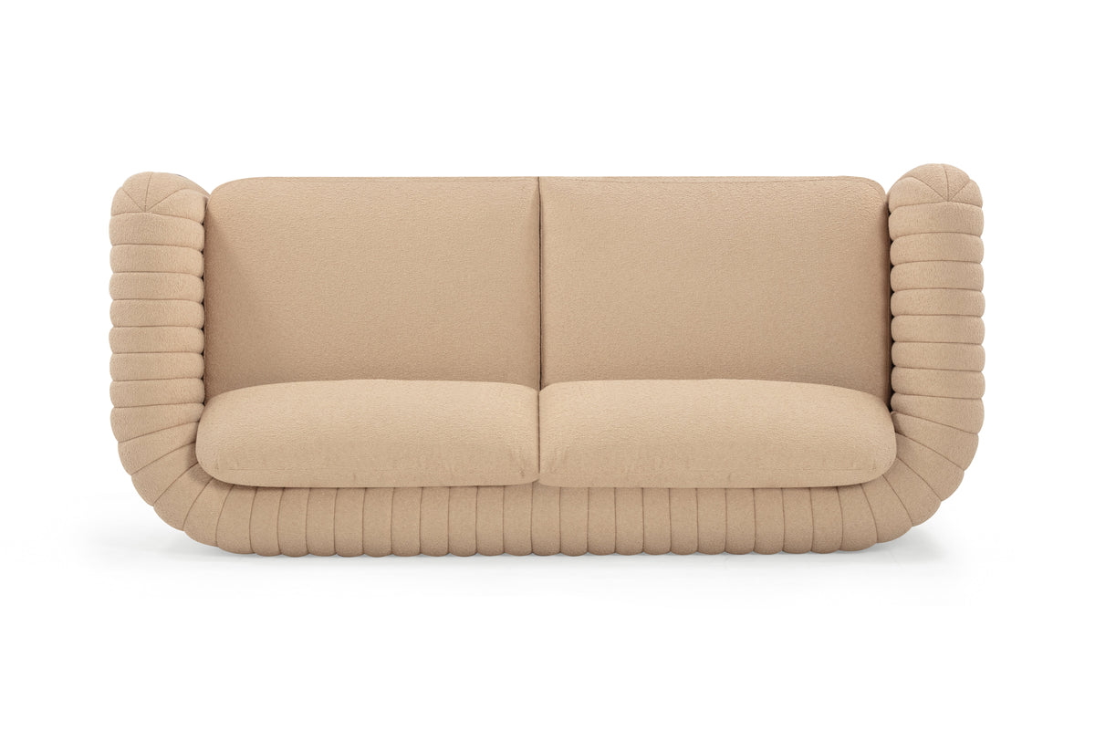 Porto 90" Honey Boucle Sofa