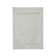 Orpheus 34"X47" Ribbed Faux Stone Rectangular Wall Mirror